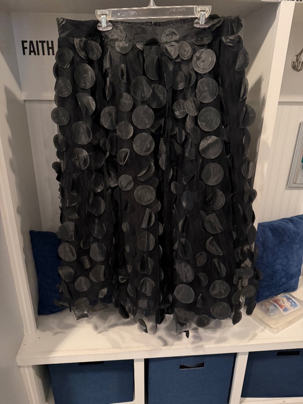 Black Tea Length Tule Skirt